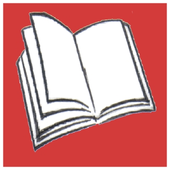 ein Buch als Logo für die Buchhandlung